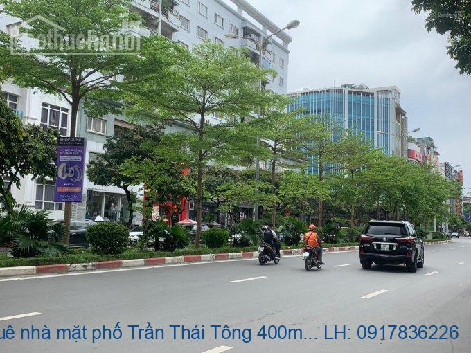 Cho thuê nhà mặt phố Trần Thái Tông 400m2 giá 200tr/tháng