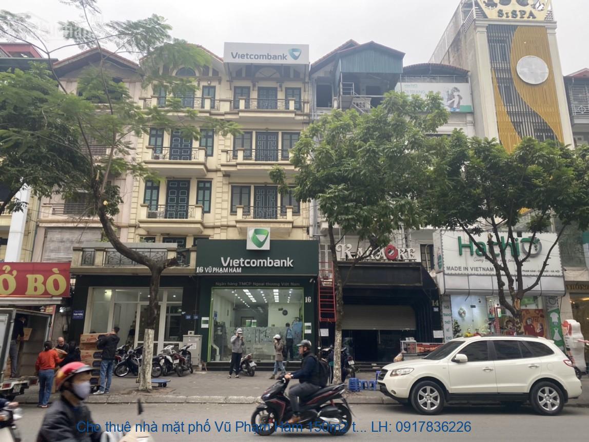 Cho thuê nhà mặt phố Vũ Phạm Hàm 150m2 thang máy giá rẻ